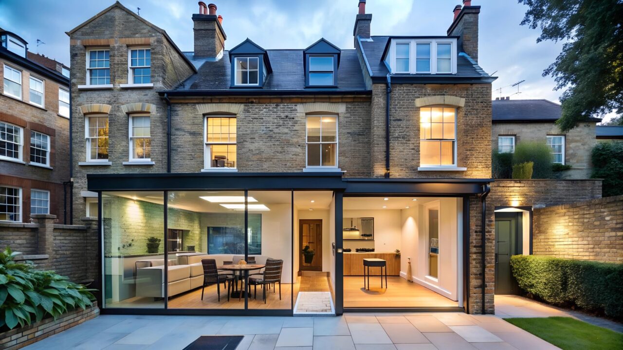 Single-story extension in Carlshalton, London